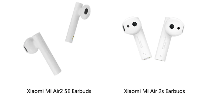 Usporedba Xiaomi Mi Air2S vs Mi Air2 SE