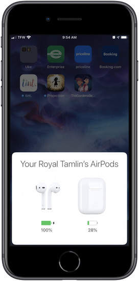 كيفية التحقق من شحن AirPods