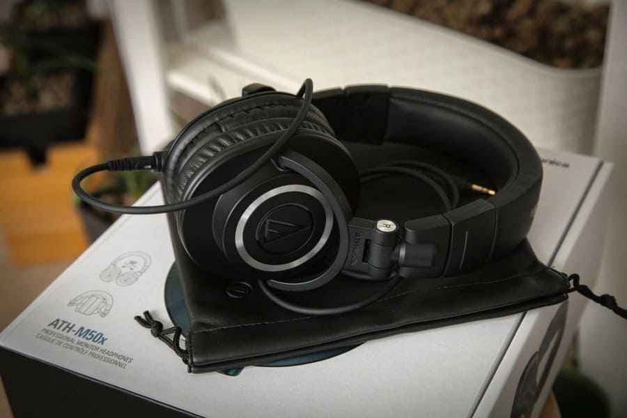 Sluchátka s dobrými basy Audio-Technica ATH-M50x